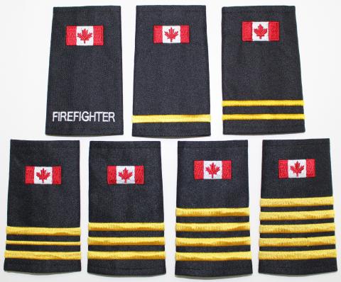 Fire Epaulettes with Flag